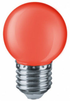 Лампа светодиодная 71 827 NLL-G45-1-230-R-E27 1Вт шар красная Navigator