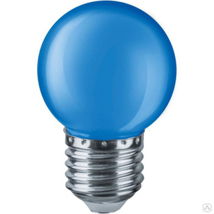 Лампа светодиодная 71 829 NLL-G45-1-230-R-E27 1Вт шар синяя Navigator 