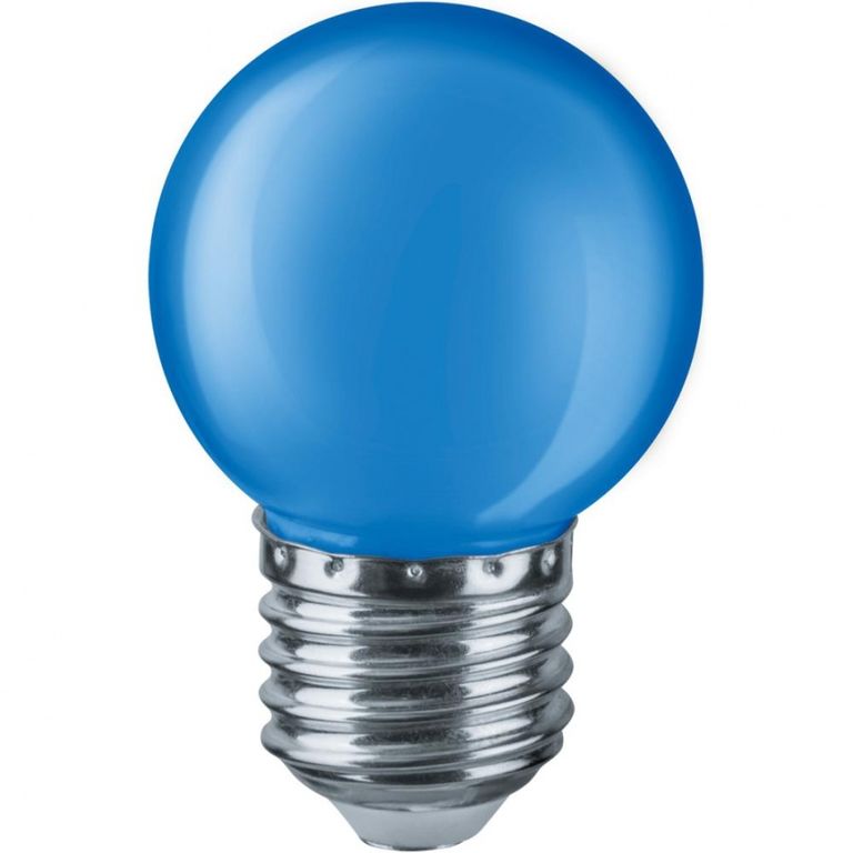 Лампа светодиодная 71 829 NLL-G45-1-230-R-E27 1Вт шар синяя Navigator