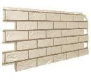Панель фасадная VILO Brick c фугой 0,42х1 м, S=0,42 м² Ivory Кремовый
