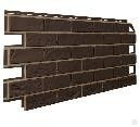 Панель фасадная VILO Brick c фугой 0,42х1 м, S=0,42м² Dark Brown Коричневый 