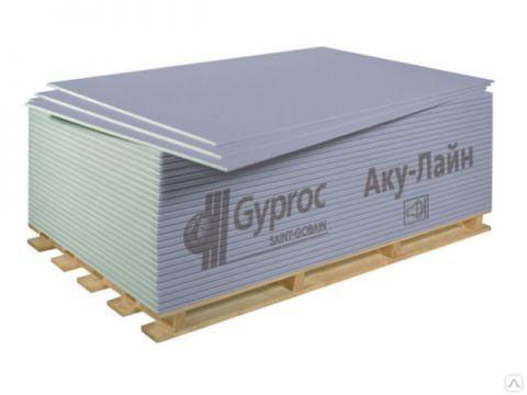 Плита звукоизоляционная Aku-Line ГКЛА Gyproc, 2000 х 1200 х 12,5 мм
