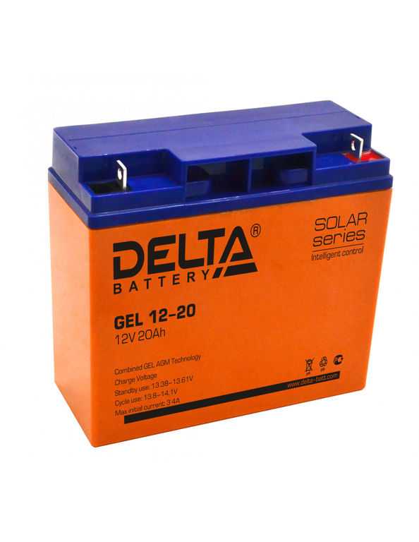 Аккумуляторная батарея Delta Gel 1220 12V, 20Ah