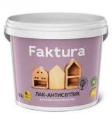 Лак-антисептик FAKTURA, акрил.основа,д/защиты древесины, 0,9л сосна