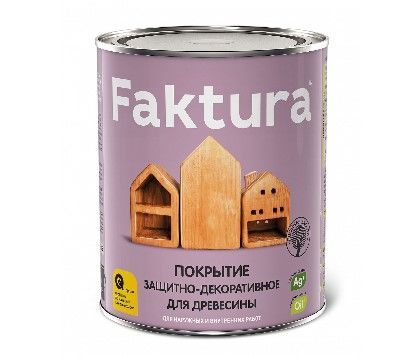 Покрытие FAKTURA, защитно-декоративное для древесины, орегон 0,7л