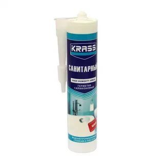 Герметик KRASS Ultraseal силиконовый санитарный бесцветный 260мл Польша