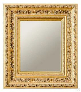 Зеркало "Багетное", 840*540мм (золото на черном) 