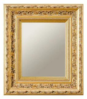 Зеркало "Багетное", 840*540мм (золото на черном)