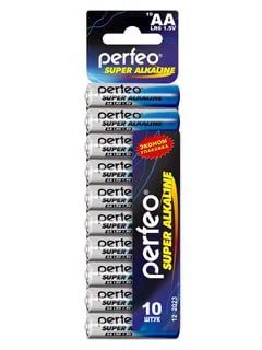 Батарейка Perfeo Super Alkaline R06, BL-10, цена за 10шт