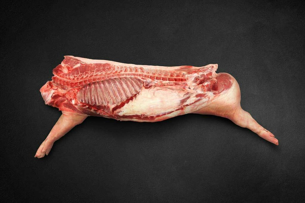 Полутуши свиные без/категории охлажденные (подсвинки тех.забой 10-20 кг)