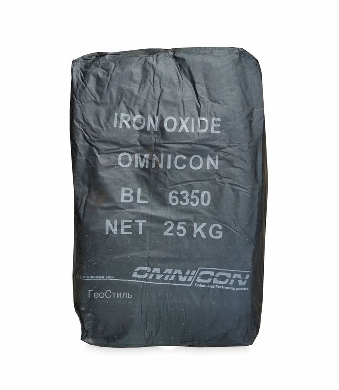 Пигмент для бетона железооксидный Omnicon RE 6350 черный, 25 кг, Дания
