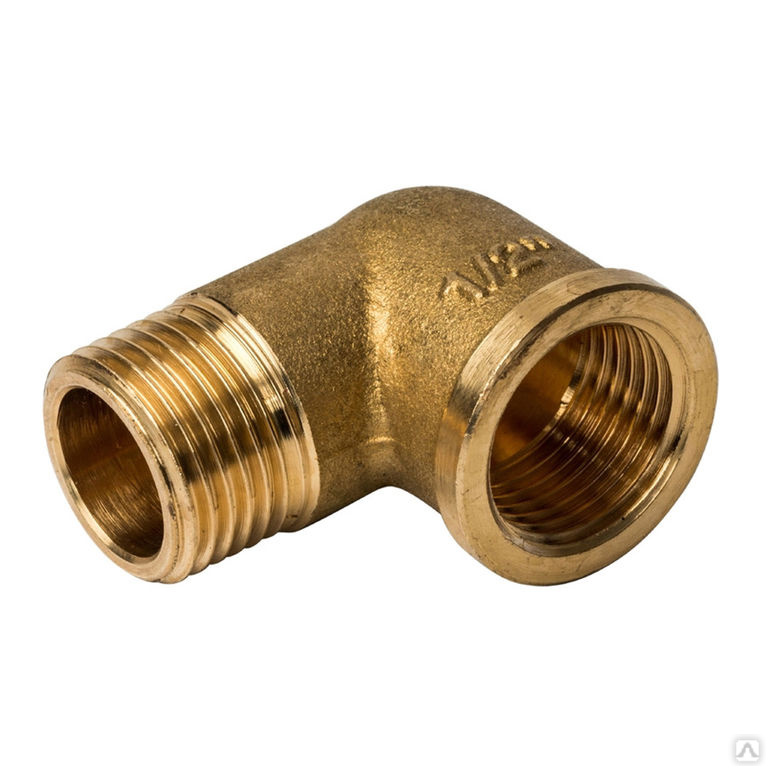 Угольник латунный ВР/НР 1/2\" General Fittings купить за 8.43 бел. руб в ...