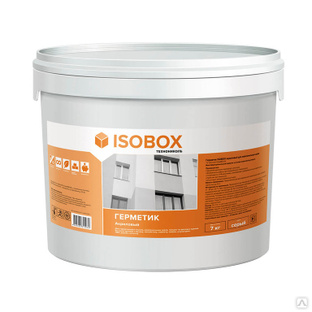Герметик ISOBOX акриловый для межпанельных швов, белый (7 кг) 
