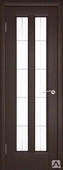 ДверьZADOOR CLASSIC шпон fine-line Премьер (Венге, Беленый дуб) ПО #1