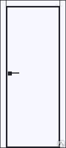 Межкомнатная дверь модель 1Е алюм кромка с 4х сторон Аляска 