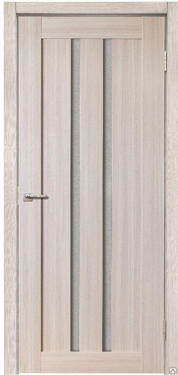 Межкомнатная дверь из экошпона модель 685 Венге, Белый дуб, Лиственница сер