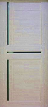 Дверь Стиль 5 Экошпон Беленый Дуб 600-900х2000 мм стекло-сатинат