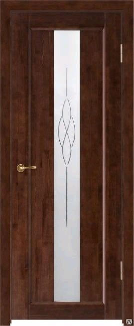 Дверь VILARIO массив сосны тонированный Соната венге