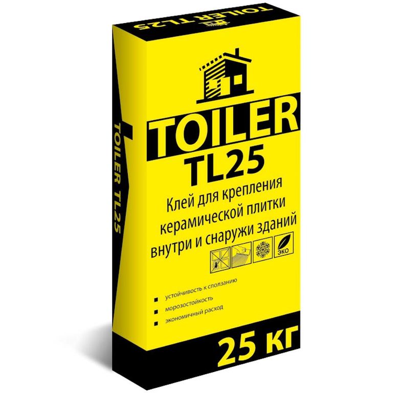 Клей для керамической плитки Toiler TL 35 (ост. 30)