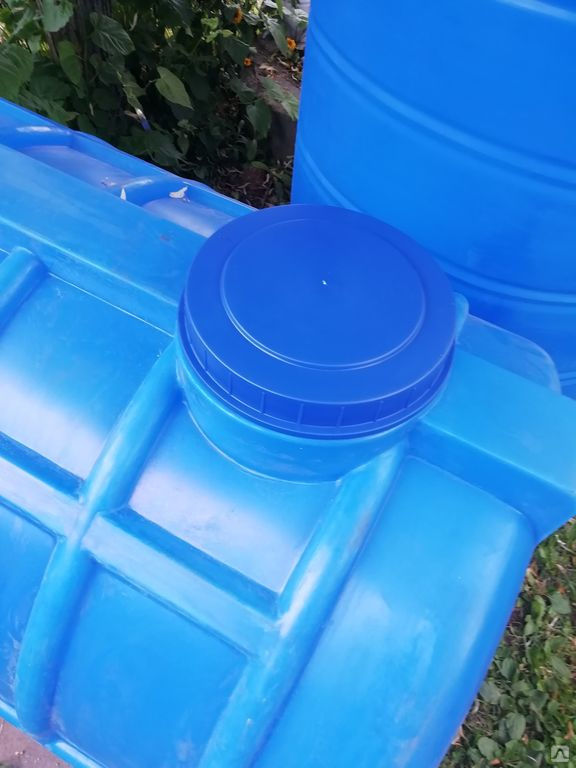 Емкость для воды пластиковая овально-горизонтальная 1500 л синяя Aquaplast 5