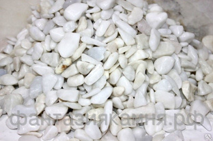 Галька мраморная белая, 20-40 мм в мешках (20 кг) #1