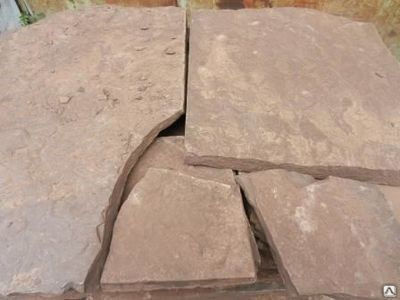 Камень песчаник бордовый 8-9 см, цена в Кемерово от компании Фантазия Камня