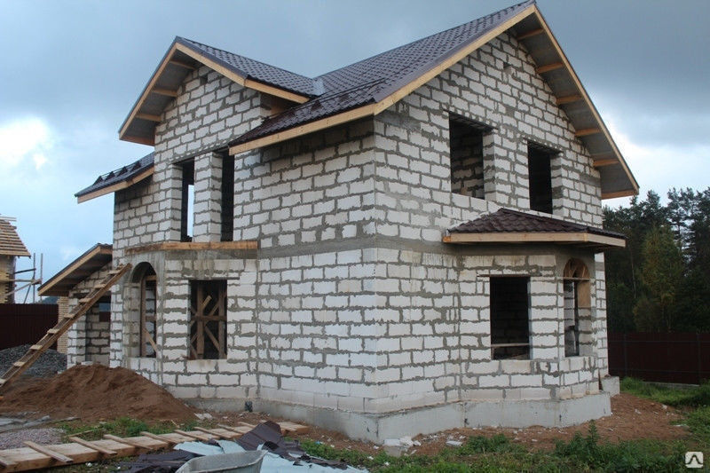 Строительство дома из сибита