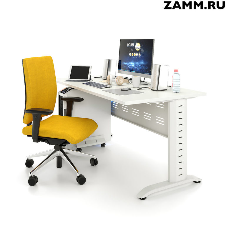Стол компьютерный/письменный ZAMM Альфа 2 Классика с металлическим экраном