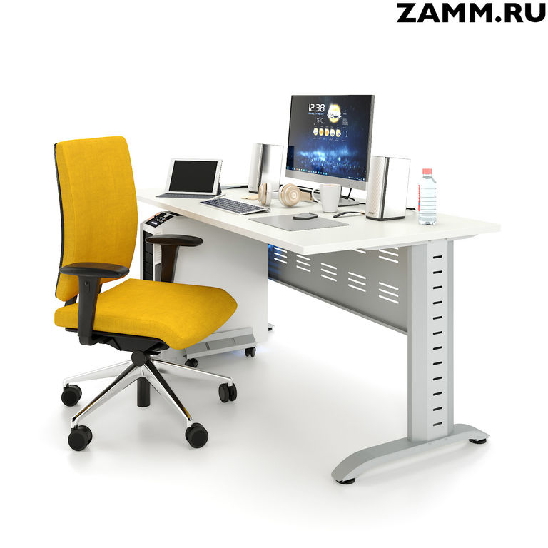 Стол компьютерный/письменный ZAMM Альфа 2 Классика с металлическим экраном