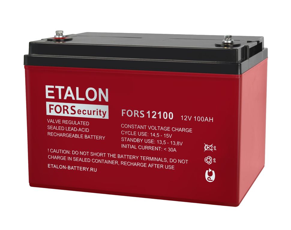 Аккумулятор Etalon FORS 12100 100Ач акб 12в-100а/ч 100Ач 100-12 100/12
