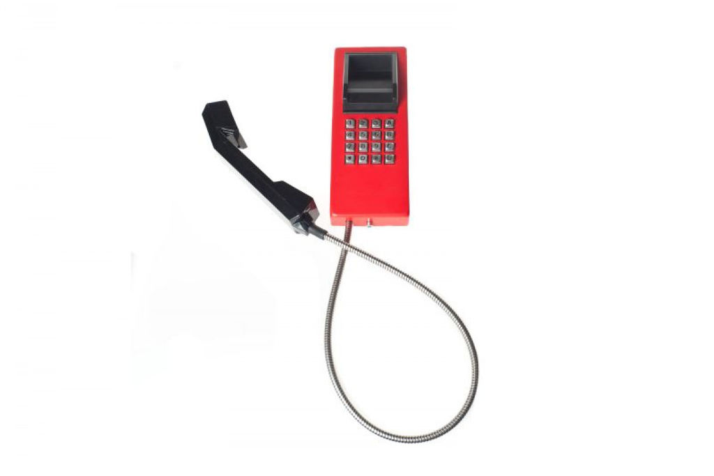 Антивандальный телефонный аппарат Ритм ТА201-МБУ3К. Цвет красный.