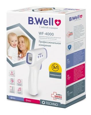 Бесконтактный термометр WF 4000 BWELL c поверкой Швейцария