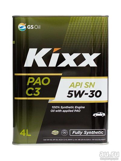 Масло моторное Kixx PAO C3 5W-30 /4л синт.