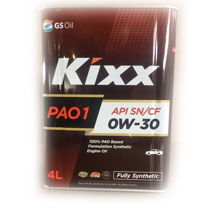 Масло моторное Kixx PAO1 0W-30 /4л синт.