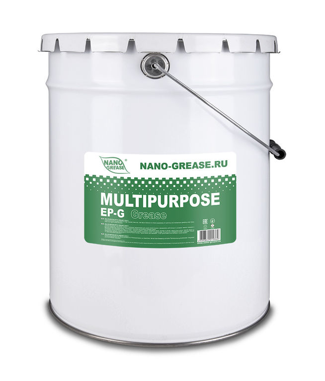 Полусинтетическая смазка Nano Grease MULTIPURPOSE EP-G 18 кг